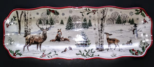 DECORATIVE CHRISTMAS SERVING TRAY